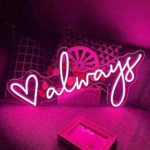 Insegna al neon personalizzata | Decorazioni per matrimoni | Insegna al neon per matrimoni | Decorazione da parete | Nome Luce al neon | Luci al neon per matrimoni |  Regali personalizzati Insegna al neon