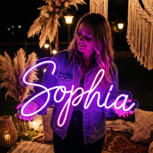 Custom Neon Sign, Neon Signs, Personalized Gifts, Home Decor, Wedding Neon Signs, LED Neon Light, Custom Sign, Wall Decor, Gift for her image 16