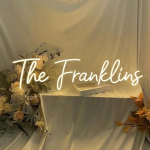 Custom Neon Sign, Neon Signs, Personalized Gifts, Home Decor, Wedding Neon Signs, LED Neon Light, Custom Sign, Wall Decor, Gift for her image 9