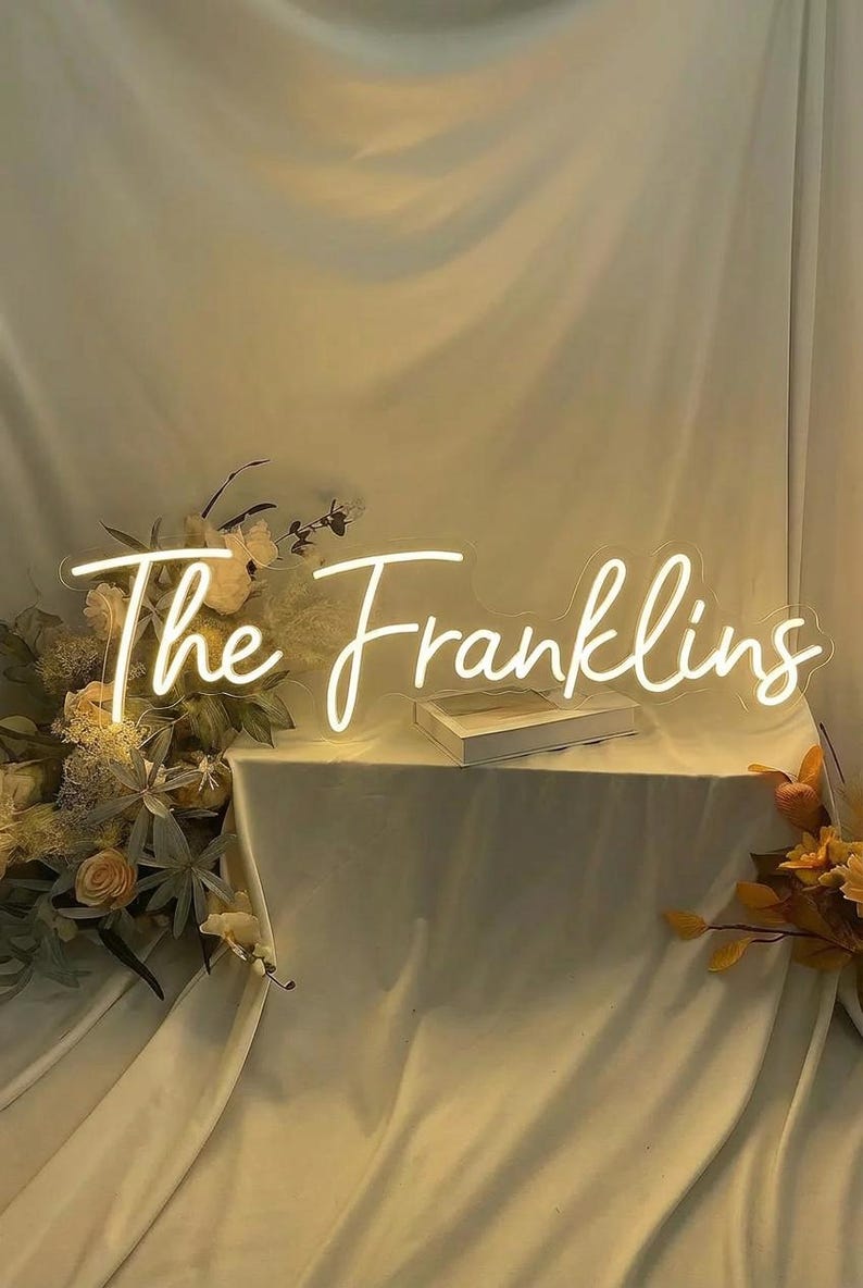 Custom Neon Sign, Neon Signs, Personalized Gifts, Home Decor, Wedding Neon Signs, LED Neon Light, Custom Sign, Wall Decor, Gift for her image 9