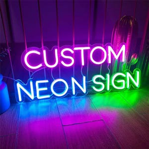 Custom Neon Sign, Neon Sign, LED Light Neon Sign, Personalized Neon Sign, Wedding Neon Sign, Wall Decor, Home & Room Decor, Customized Gifts