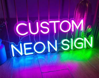 Custom Neon Sign, Neon Sign, LED Light Neon Sign, Personalized Neon Sign, Wedding Neon Sign, Wall Decor, Home & Room Decor, Customized Gifts