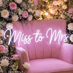 Custom Neon Sign | Wedding Decor | Neon Wedding Sign | Wall Decor | Name Neon Light | Wedding Neon Lights | Personalized Gifts Neon Sign image 20