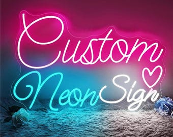 Custom Neon Sign | Neon Sign | Personalized Gifts | Wedding Signs | Name Signs | Led Neon Lights | Neon Signs | Custom Gift | Wall Decor