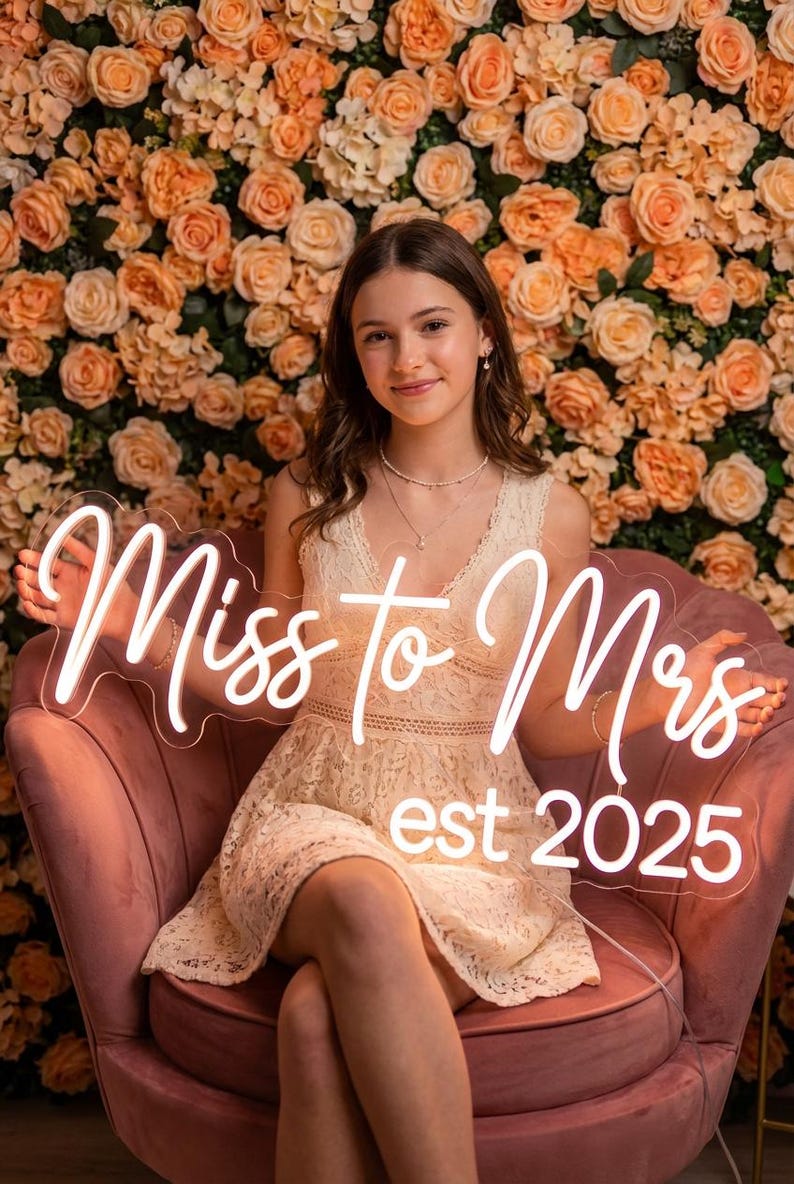 Custom Neon Sign, Neon Signs, Personalized Gifts, Home Decor, Wedding Neon Signs, LED Neon Light, Custom Sign, Wall Decor, Gift for her image 8