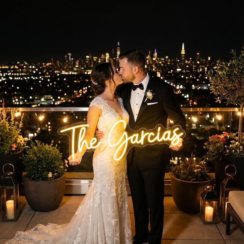 Custom Neon Sign | Wedding Decor | Neon Wedding Sign | Wall Decor | Name Neon Light | Wedding Neon Lights | Personalized Gifts Neon Sign image 16