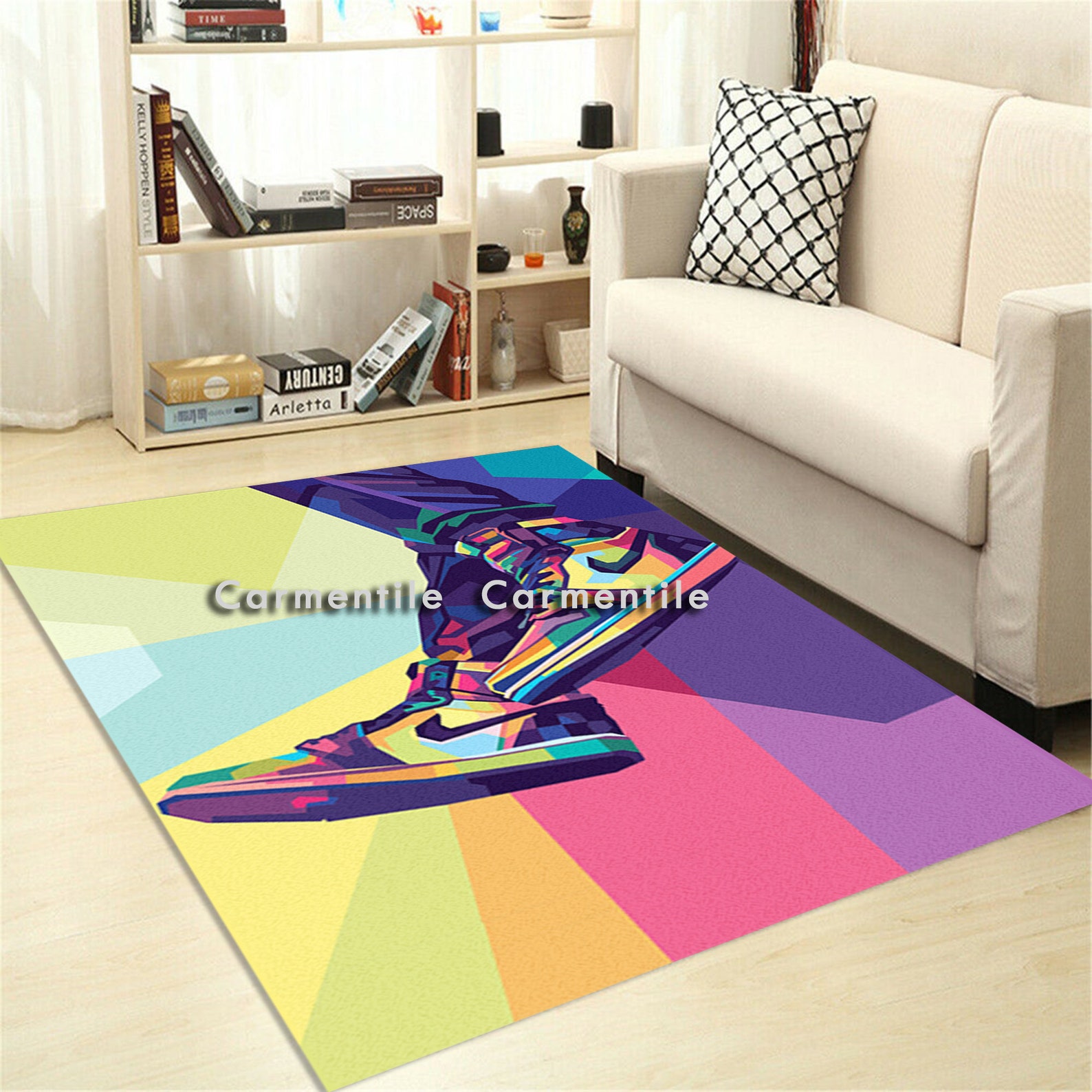 Air Jordan Sneaker Rug Cool Street Fashion Style Sneaker Etsy