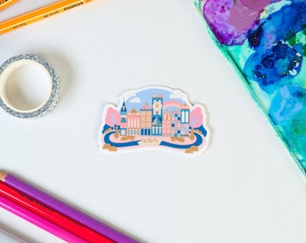 It's a Small World / Mary Blair / Inspired Vinyl Water Resistant Sticker