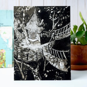 Treehouse Inktober Art Print