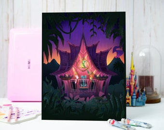 Tiki Room Inspired / Magic Kingdom Inspired / Disneyland Inspired Art Print