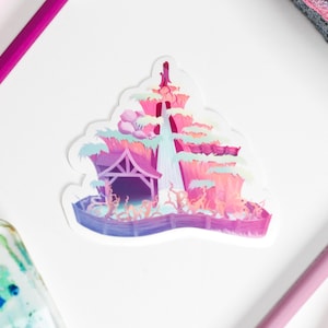 Splash Mountain Inspired Vinyl Water Resistant Sticker