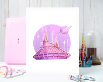 Space Mountain Inspired Print- Magic Kingdom Inspired