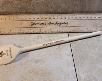 Custom Engraved Mixing Spoon