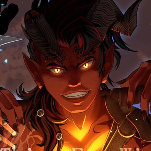 Baldur&#39;s Gate 3 Karlach 11x17 Print
