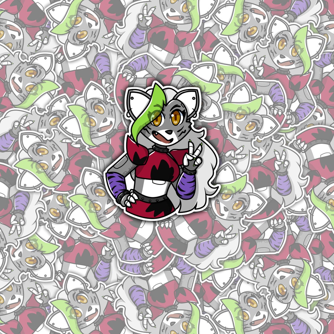 Five Nights at Freddy's Roxy Sticker (or Button!) - Etsy