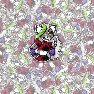 Five Nights At Freddy&#39;s Roxy Sticker (or Button!)