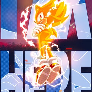 Sonic Frontiers I&#39;m Here 11x17 Print