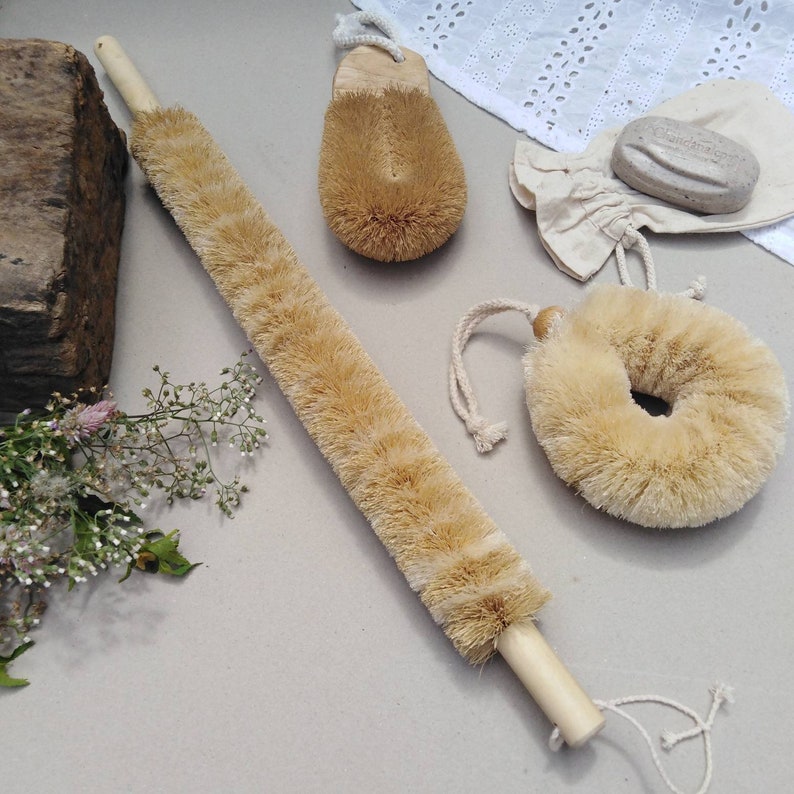 Body Back and Feet Scrub Brush Bundle Gentle Exfoliating Etsy