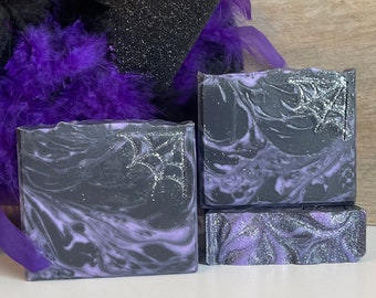 Black Magic Artisan Soap, Halloween Soap, Spooky Soap