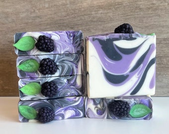 Blackberries & Vanilla Artisan Soap, Blackberry Soap, Handcrafted Soap