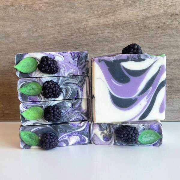 Blackberries & Vanilla Artisan Soap, Blackberry Soap, Handcrafted Soap