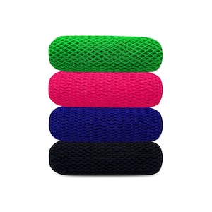 4 esponjas exfoliantes africanas de red: esponja de baño elástica, esponja de red africana, exfoliante corporal, esponja de ducha de secado rápido, eliminador de piel muerta