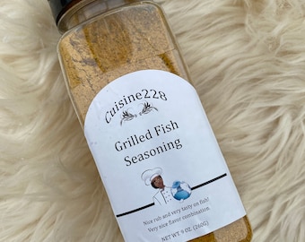 Grilled Fish Seasoning - All-Natural and Gluten Free - Handcrafted Spice Blend - Spice blend