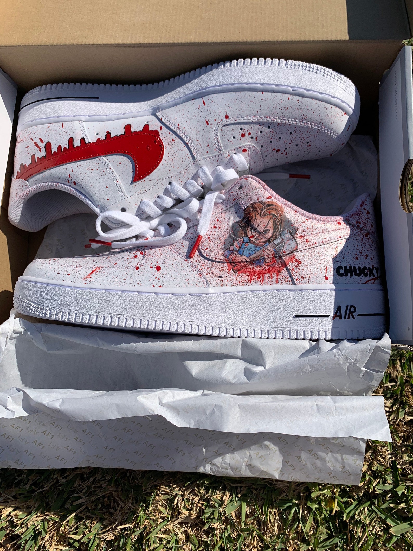 custom air force 1 chucky