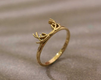Deer Antler Ring,Handmade Ring,Vintage Rings,Boho Rings,Minimalist Ring,Gift Ring, Statement Ring,Wedding Ring,Deco Ring,Gift For Her