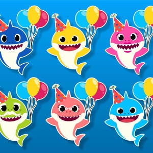 Baby Shark Party Hats And Balloons Svg Bundle Baby Shark Png Etsy Baby Shark Party Hats And Balloons Svg Bundle Baby Shark Png Etsy