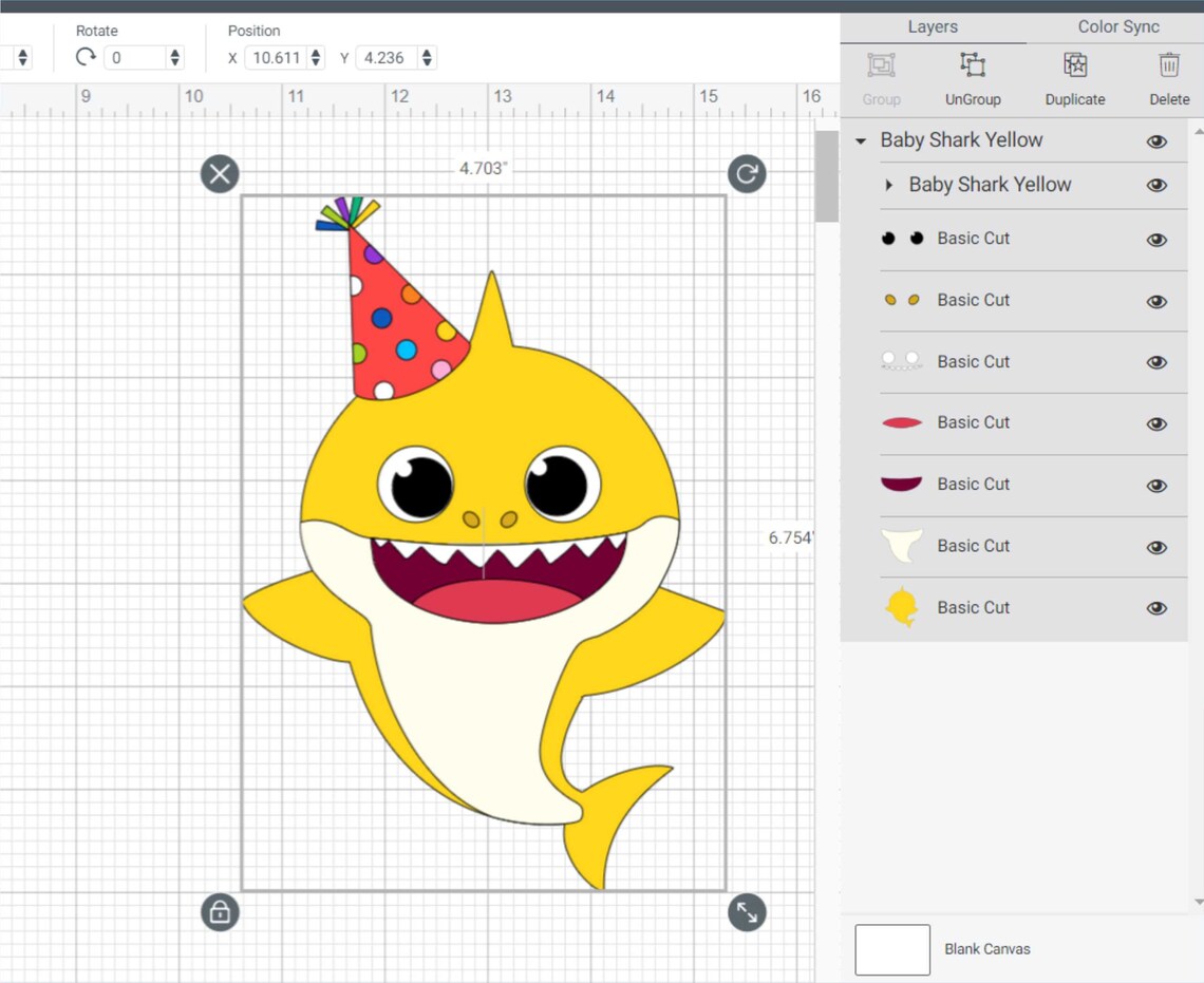 Baby Shark Party Hats SVG Bundle Baby Shark PNG Clipart | Etsy