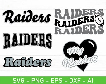 Raiders svg Bundle, Raiders svg for Cricut, eps, dxf, ai, png, Files For Cricut
