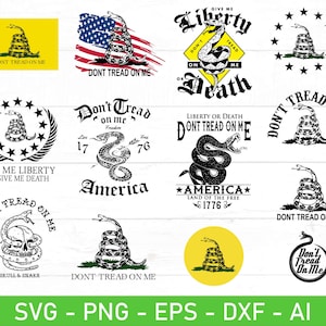 Don&#39;t Tread on Me svg, eps, dxf, ai, png, Files For Cricut