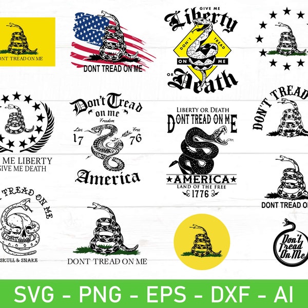 Don't Tread on Me svg, eps, dxf, ai, png, Files For Cricut