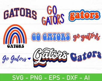 Bundle svg Gators, eps, dxf, ai, png, fichiers pour Cricut