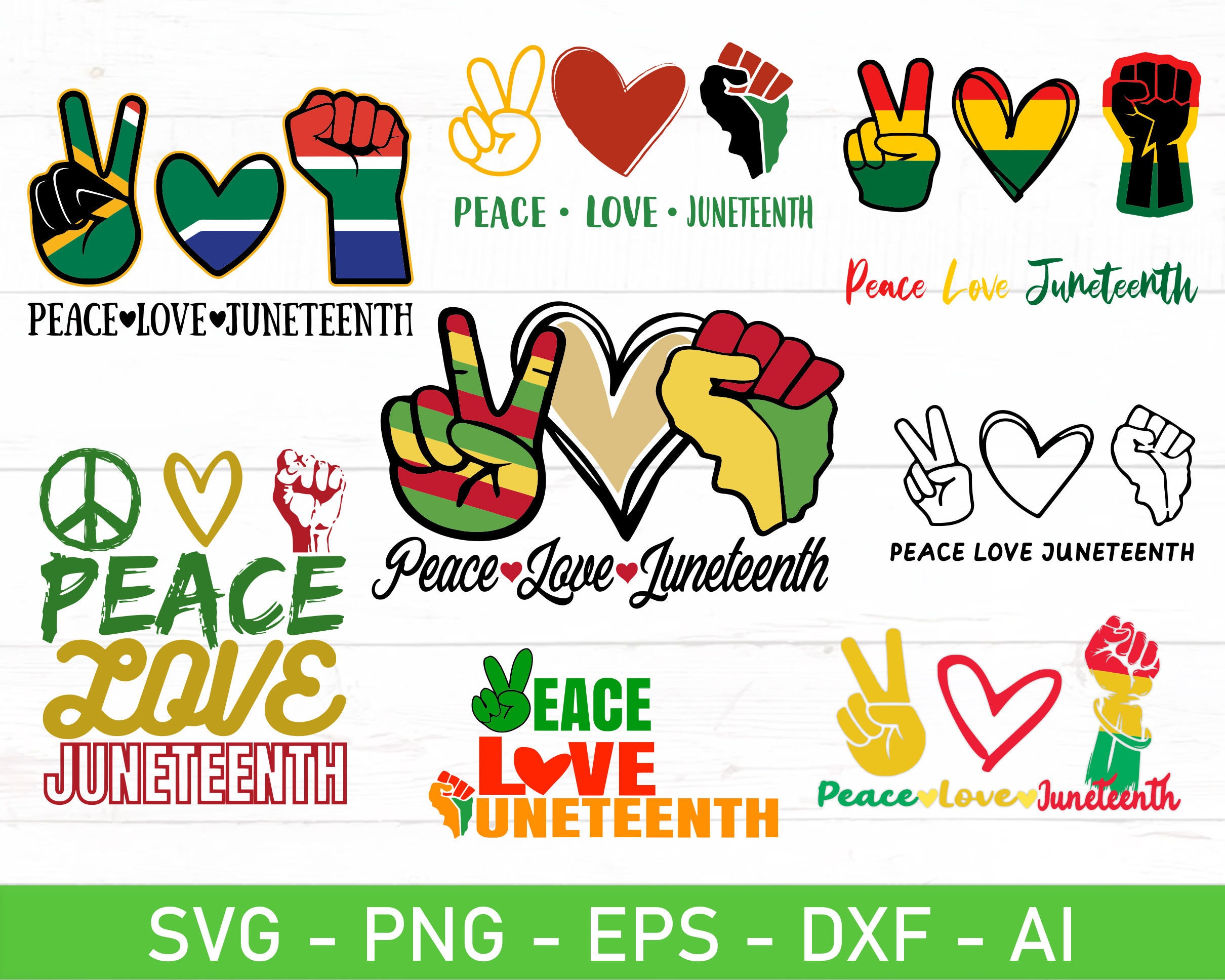Free Free 106 Svg Files Peace Love Juneteenth Svg Free SVG PNG EPS DXF File