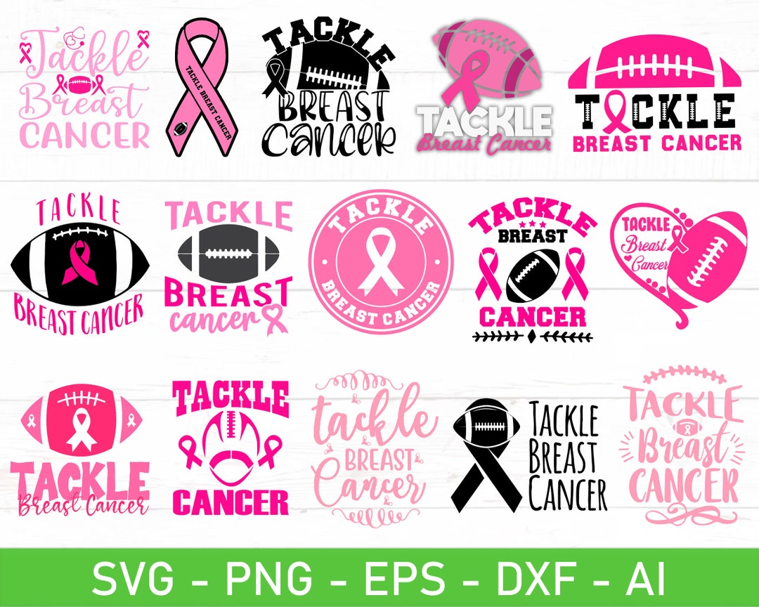 Tackle Breast Cancer Svg, Tackle Breast Cancer T Shirt Svg, Fight