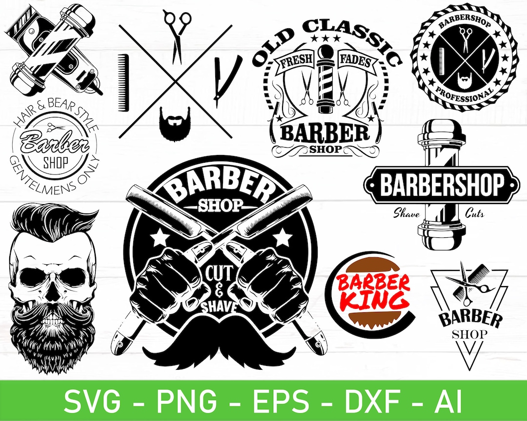 Barber Logo Svg, Barbershop Logo Svg, Hair Stylist Logo, Barber Svg ...