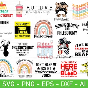 Flebotomista Svg PNG Bundle, Flebotomista Vida svg, Flebotomista Sussurrador de Veias Leopardo Estampa Arco-Íris Baho, Futuro Flebotomista