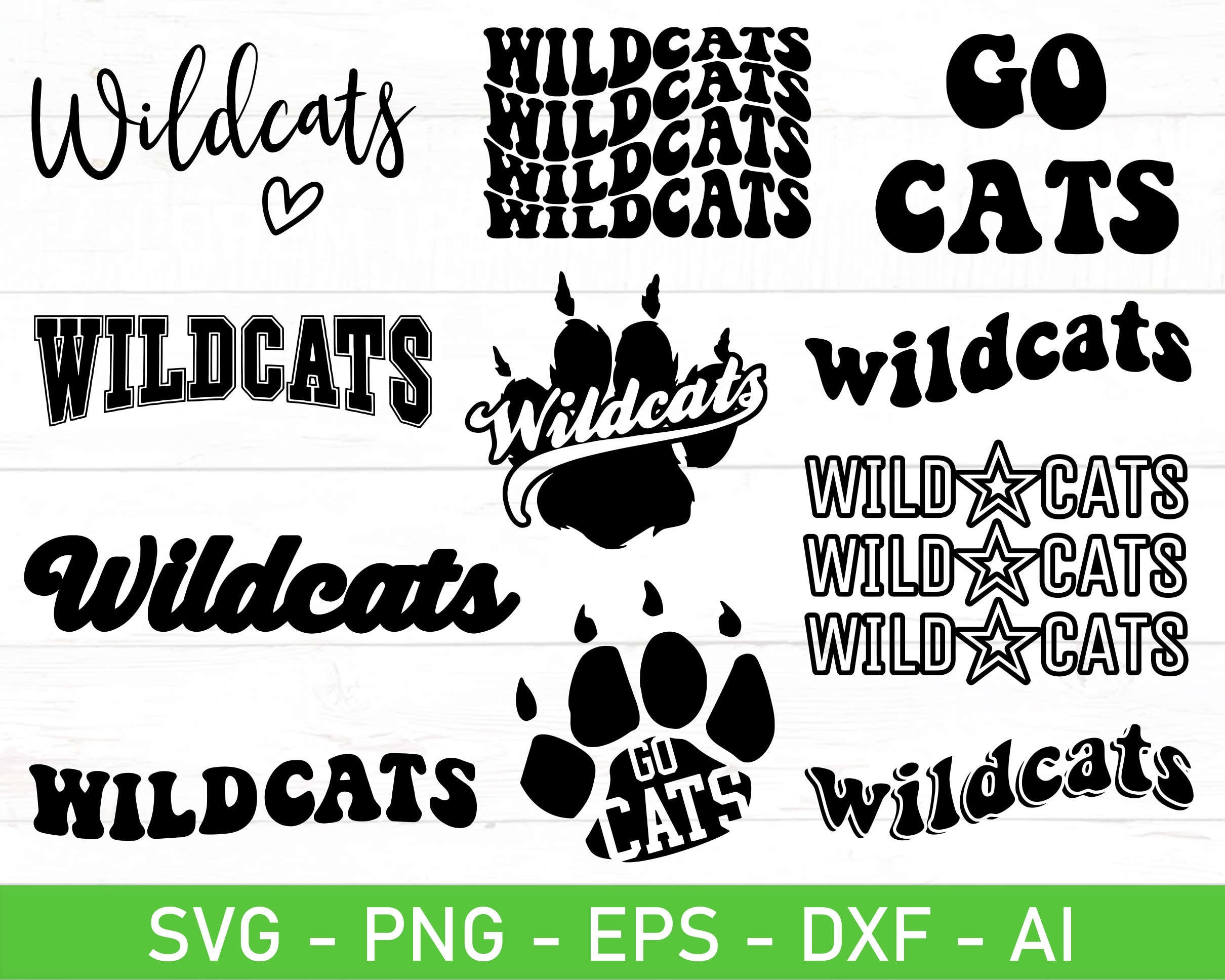 Wildcats Svg Bundle Wildcats Pride Svg Wildcats Football Etsy Canada