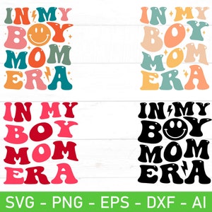 In My Boy Mom Era svg png Bundle, In My Mom Era svg, Boy Mom Club svg, Boy Mama svg png Retro Gift Appreciation