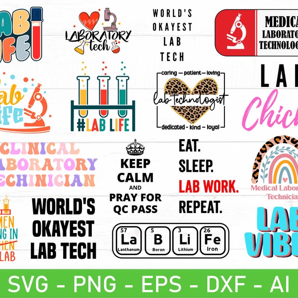Lab Tech Life Svg Etsy Australia