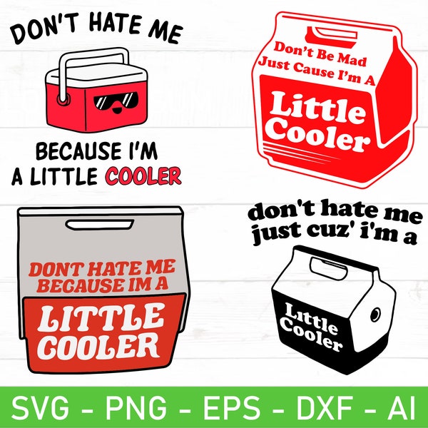 Don't Hate Me Just Because I'm a Little Cooler svg png, Funny svg, Im A Little Cooler svg, Trendy png