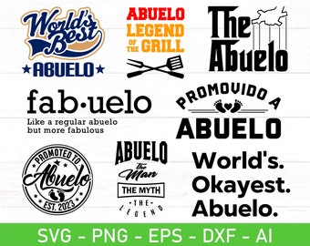 Paquete de abuelos SVG PNG, abuelos SVG, Día del Padre, camisa de abuelo SVG, regalo para abuelo