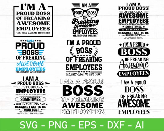 Funny Boss Gift T-Shirt I'm A Proud Boss Of Freaking Awesome Funny Boss Gift T-Shirt I'm A Proud Boss Of Freaking Awesome