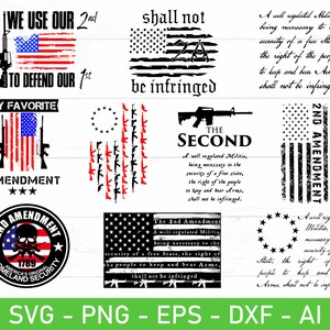 2nd Amendment American Flag svg Bundle, Second Amendment Flag svg, Flag with 2nd Amendment svg, A Well Regulated Militia svg, png