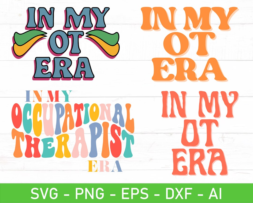 In My Occupational Therapist Era Svg, in My OT Era Svg - Etsy