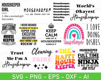 Housekeeper svg png Bundle, Housekeeping svg, Cleaning Staff svg, Cleaning Crew svg, House Cleaner svg