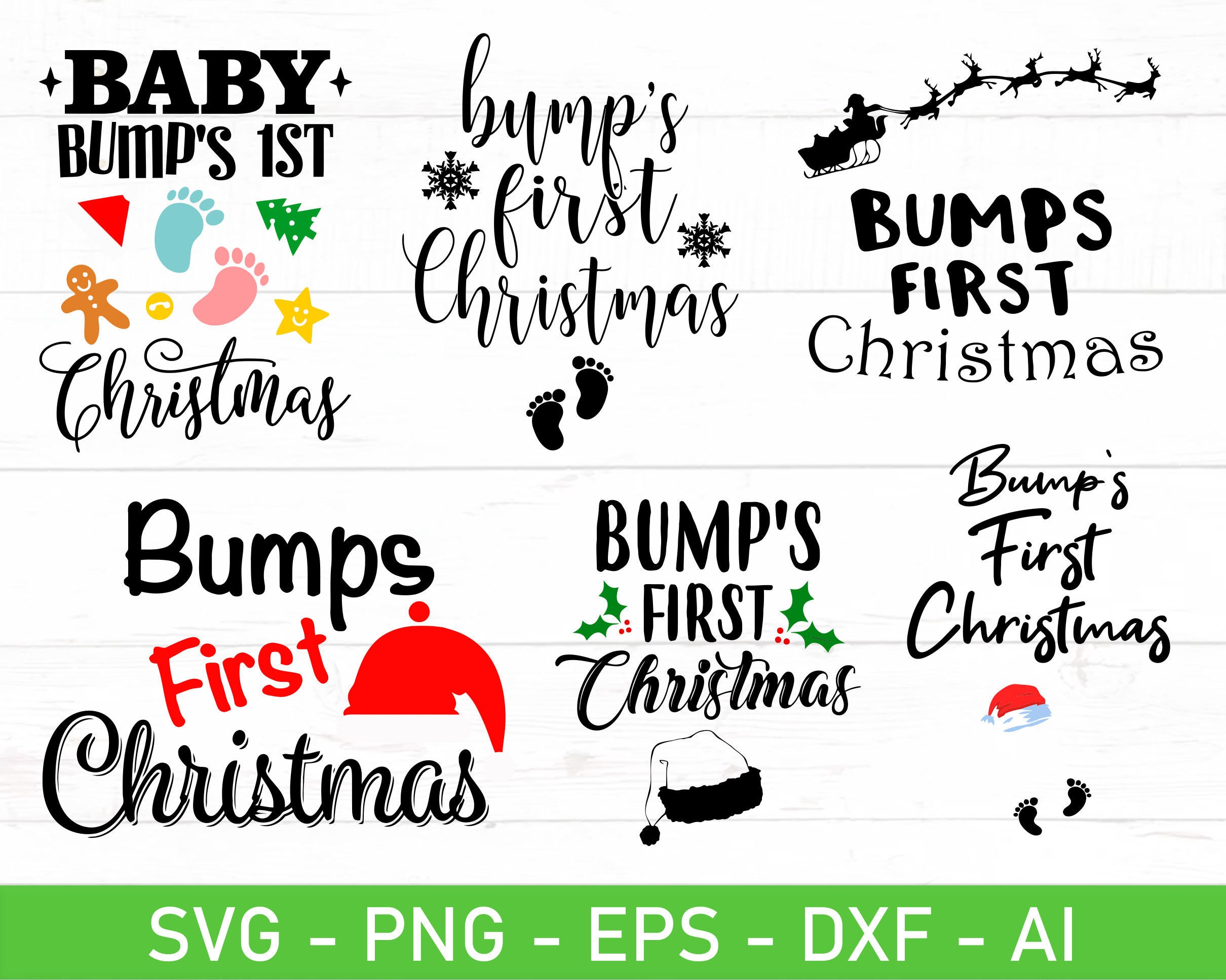 Bumps First Christmas Svg Eps Dxf Ai Png Files for Etsy Canada