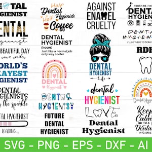 Pacote de png svg de higienista dental, citação svg de higienista dental, coque bagunçado retrô arco-íris de higienista dental leopardo chita